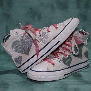 Converse Chuck Taylor All Star Hi Silver Heart